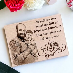 Customized Wooden Picture Frame Best Birthday Gift For Dad From Daughter