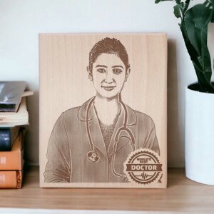 Wooden Photo Plaque – Customized Gifts For Doctors