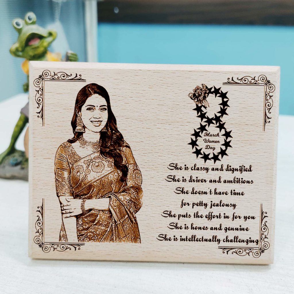 Personalized Women's Day Engraved Photo Plaque Gift for Women ...