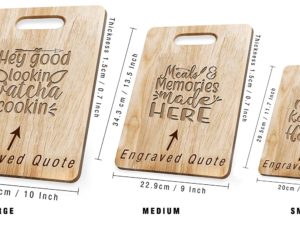 Engraved Chopping Board Set for Kitchen Gifts for ...