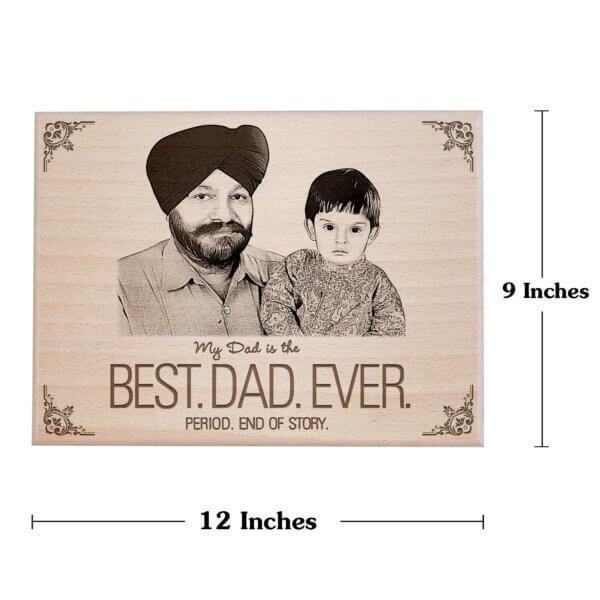 wooden frame for father