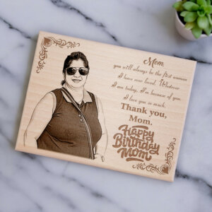 Personalized Wooden Engraved Photo Gift for Mother...