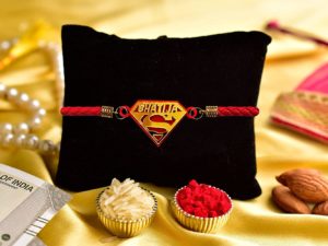 Super Heroes Bracelet Incredible Rakhi for Nephew with Roli Chawal