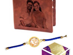 Rakshabandhan Combo of Personalized Wallet and Gol...