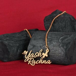 Custom Name Necklace For Her With Couple Name (18k Gold Plated)