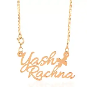 Custom Name Necklace For Her With Couple Name (18k Gold...