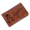 Photo Engraved Brown Wallet