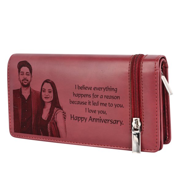 Personalized Fine Leather Clutch With Insert - The Moriah - Holtz Leather