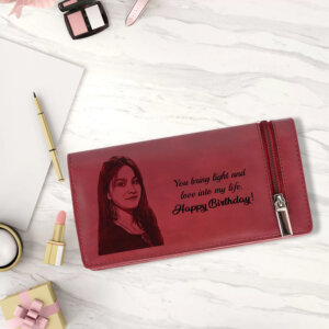 RFID Protected Personalized Photo Wallet For Woman...