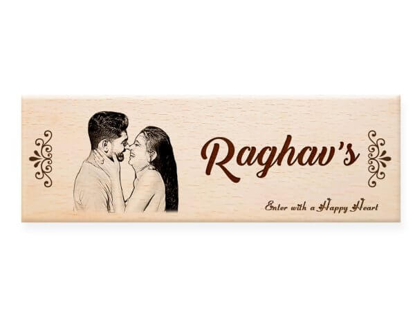 Personalised Wooden Name Plate