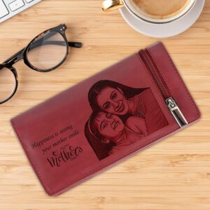 Personalized Vegan Leather Photo Wallet For Mother...