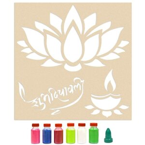 3 in 1 Rangoli Stencil – Shubh Dipawali, Diy...