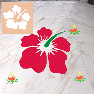 DIY Rangoli Stencils – Flower Design Rangoli...