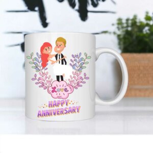 Happy Anniversary Gift – Ceramic Coffee Mug For Couple