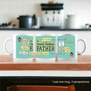 Great Indian Father Printed Ceramic Coffee Tea Mug