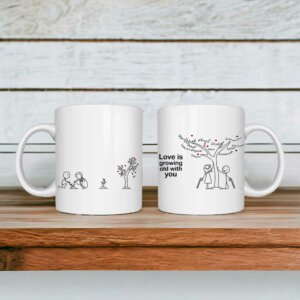 Premium Printed Coffee Tea Ceramic Single Mug For Couple