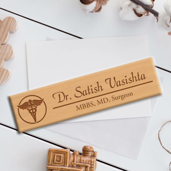 Personalized Professional Name Plate