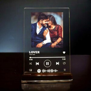 Personalized LED Acrylic Spotify Photo Frame With Light Stand