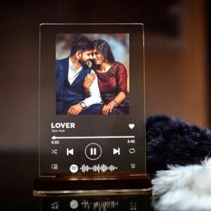 Personalized LED Acrylic Spotify Photo Frame With Light Stand