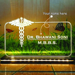 Customized LED Name Lamp Gift For Doctor or Dentis...