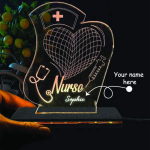 Personalized Illusion LED Name Lamp Gift For Nurse and Doctors