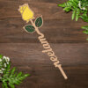 wooden name rose