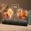 Double Heart Photo LED Lamp