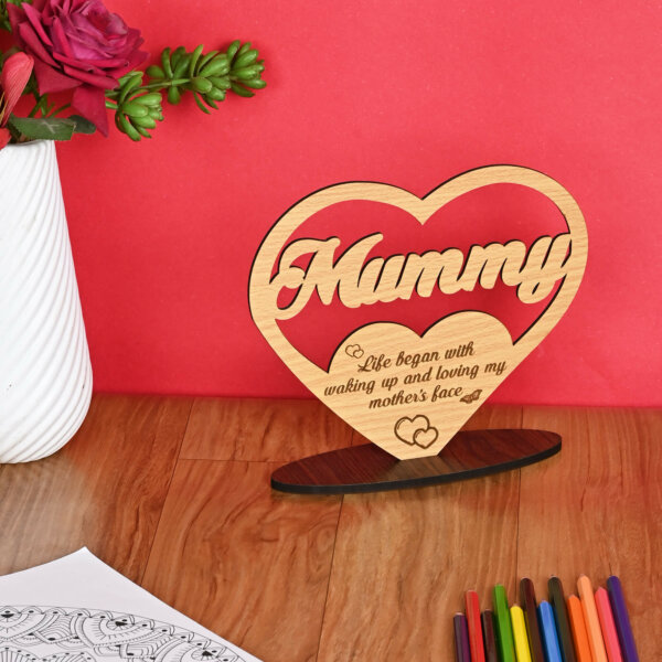 Personalized Wooden Trophy Gift For Mom