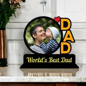 Customized World’s Best Dad Table Top Photo ...