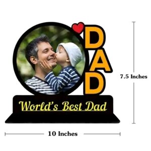 Customized World’s Best Dad Table Top Photo ...