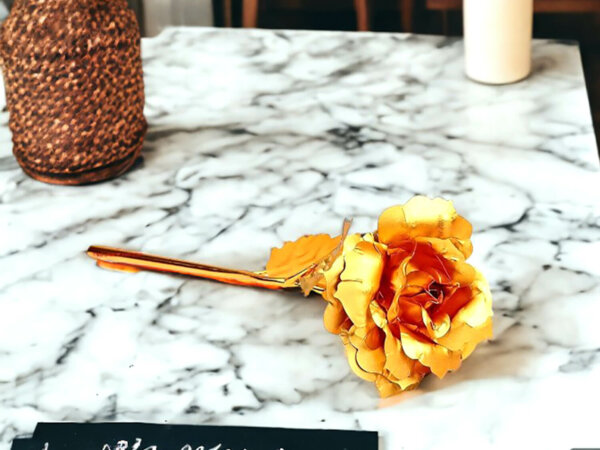 Rose on sale plated gold