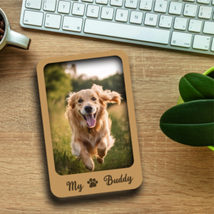 Personalized Dog Photo Fridge Magnets Set Of 2