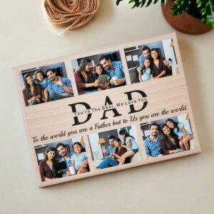 Customized Picture Frame for Dad – Best Gift Ideas for Dad (12×9, Beech Wood)