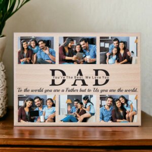 Customized Picture Frame for Dad – Best Gift Ideas for Dad (12×9, Beech Wood)