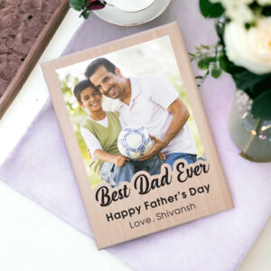 Personalized Fathers Day Gift: Custom Wood Picture...