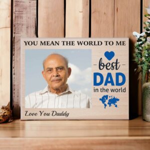 Customized Wooden Best Daddy Photo Frame