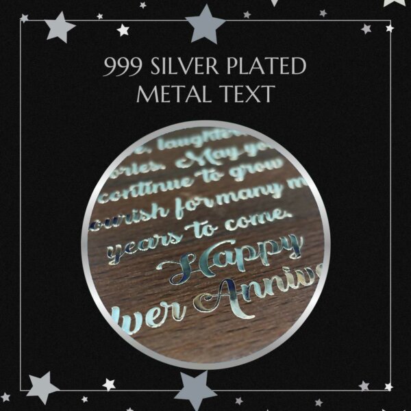 silver plated text