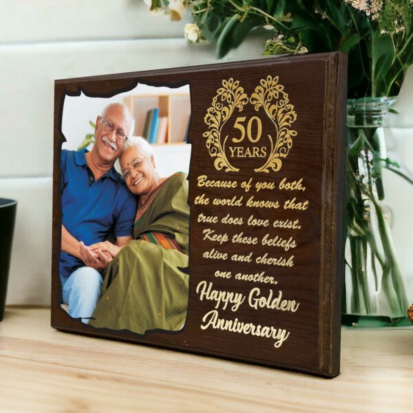 wooden frame for golden jubilee