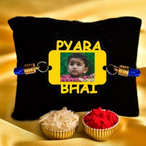 Personalized Pyara Bhai Photo Incredible Rakhi