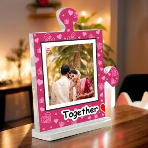 Customized Photo Puzzle Frame for Couples – Set of Two