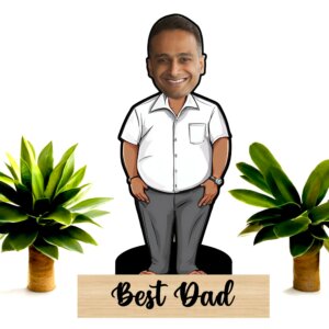 Wooden Personalized Caricature for Dad Customized ...