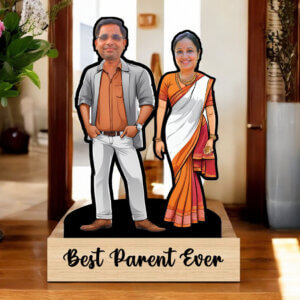 Custom Caricature for Parents – Personalized 3D Gift