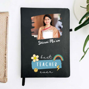 Personalized Black Diary With Customize Pen For Be...