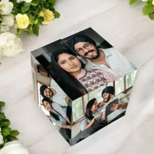 Personalized Premium Wooden Rolling Dice Cube With Phot...