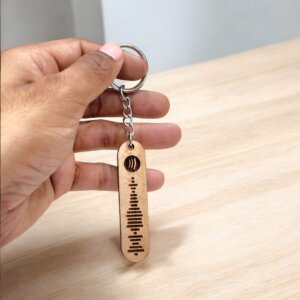 Adorable Wooden Spotify Keychain