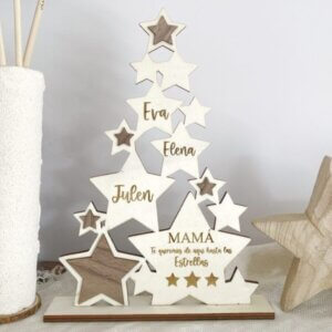 Personalized Star Christmas Tree Home Décor