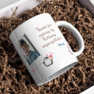 Personalized Coffee Mug For Birthday Return Gift