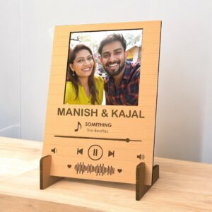 Personalized Wooden Engraved Spotify Picture Frame (Por...