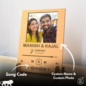 Personalized Wooden Engraved Spotify Picture Frame (Por...