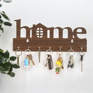 Premium Wooden Key Holder Elegant Home Décor Esse...